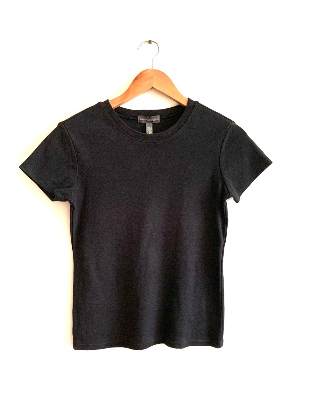 Banana Republic- Black Short Sleeve Crewneck Tee